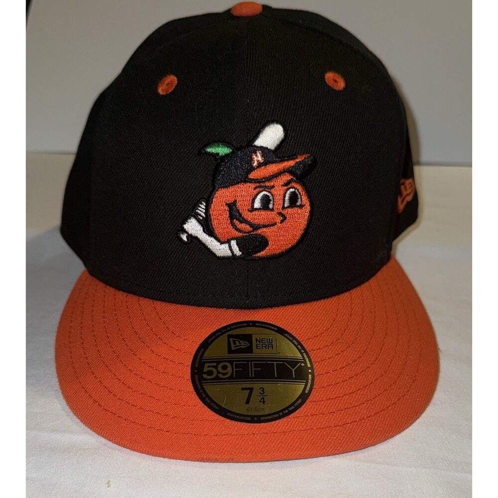 Naranjeros de Hermosillo New Era 59FIFTY Fitted Hat Black Orange Size 7 3/4 LMP
